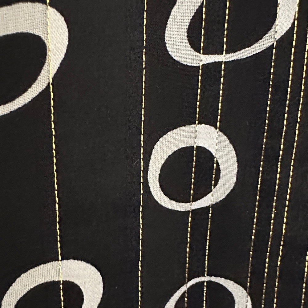 SALONI Black and White Long Flutter Sleeve Dress - Picture 4 of 10